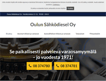 Tablet Screenshot of oulunsahkodiesel.fi